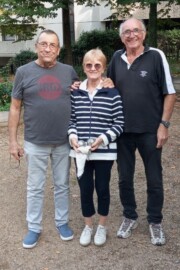 Christian, Catherine, Gérard Vainqueurs de la pétanque du 3 octobre 2026 : Christian, Catherine, Gérard